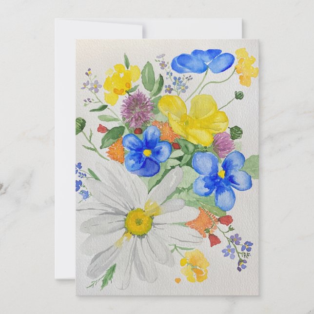 Einladung zur Wildblume (Vorderseite)