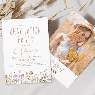 Einladung zur Wildblume Bloom Graduation Party