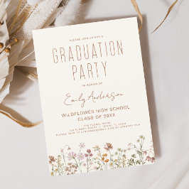 Einladung zur Wildblume Bloom Graduation Party