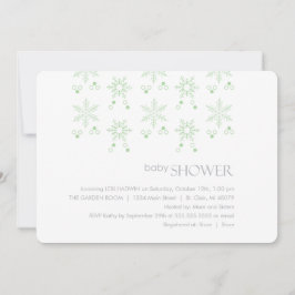 Einladung zur Winter-Babydusche| neutral