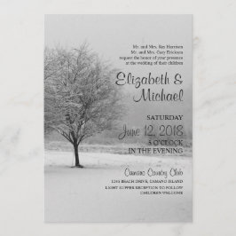 Einladung zur Winterschneehochzeit