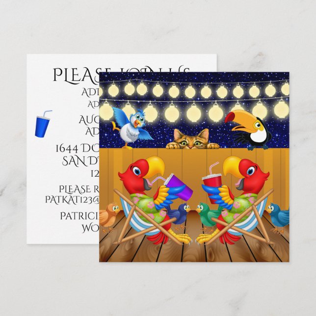 Einladung zusammenbringen (Vorne/Hinten)