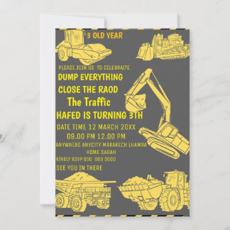 EinladungBau Einladung am Geburtstag, Konstantentu