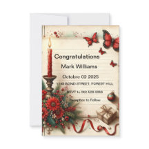 EinladungElegantes Blumenzitat