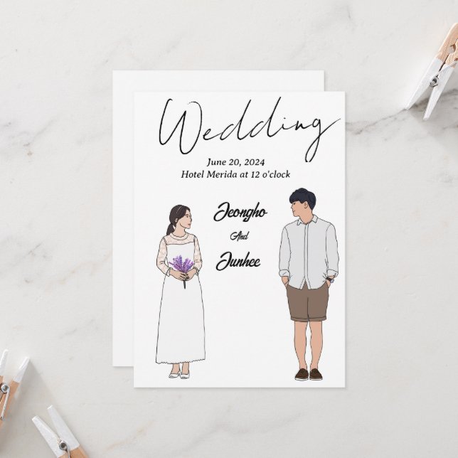 Einladungen (Vorderseite/Rückseite Beispiel)