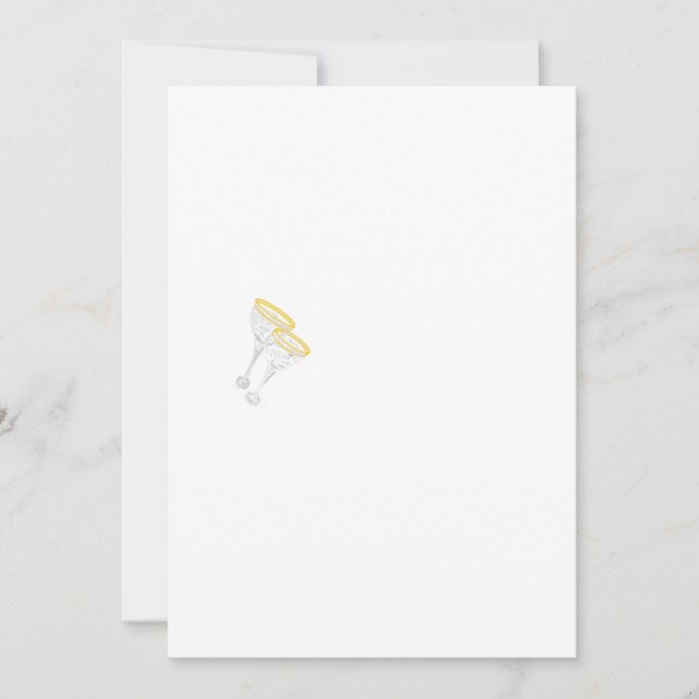 Einladungen & Ankündigungen : Champagnerbrille (Vorderseite)