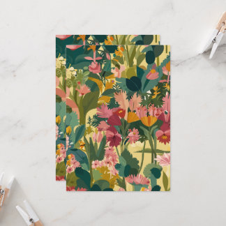 Einladungen Bloomy Gargen Muster