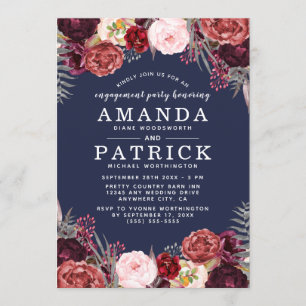 Einladungen der Marsala Peony Party