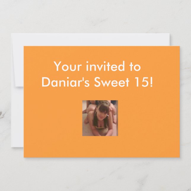 Einladungen des Bonbons 15-16 (Vorderseite)