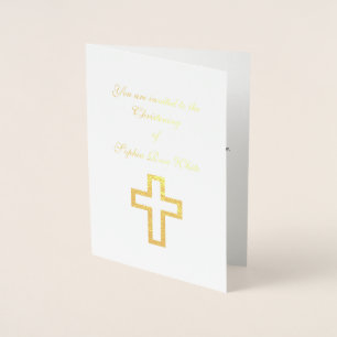 Einladungen durch Foil Cross