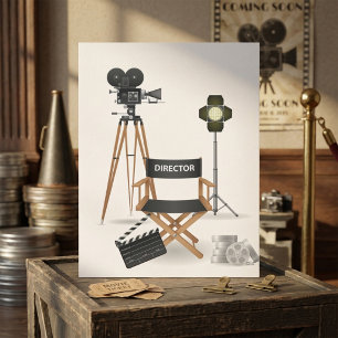 Einladungen Film-Direktorn-Set
