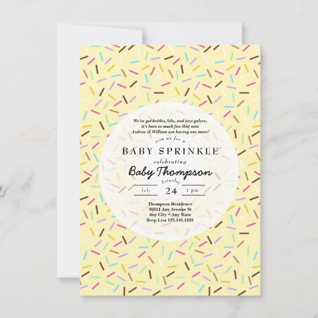 Einladungen für Baby Sprinkle (Vorderseite)