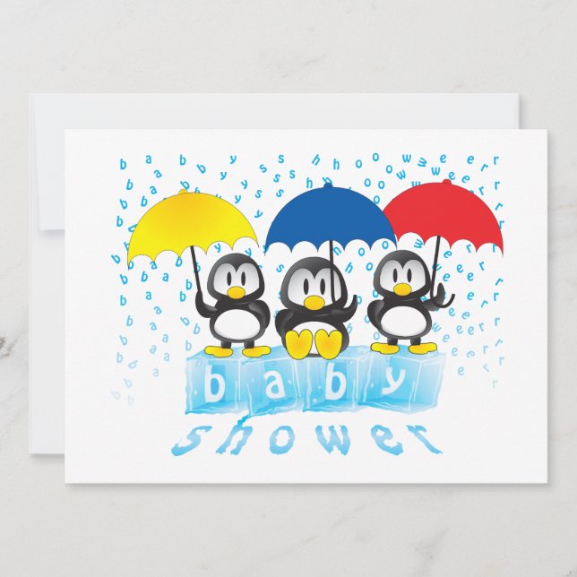 Einladungen für Babydusche (Vorderseite)