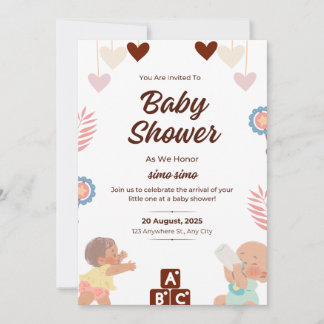 Einladungen für Babydusche