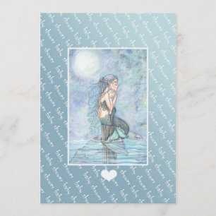 Einladungen für Babydusche und Meerjungfrau