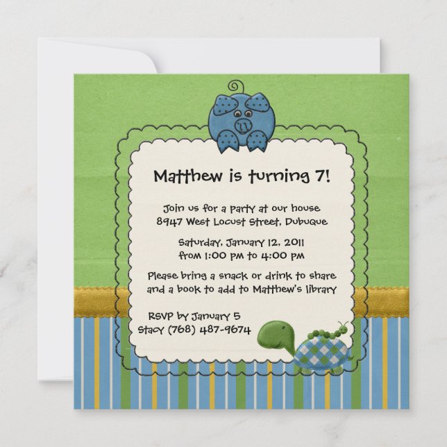 Einladungen für Backyard Friends (Vorderseite)