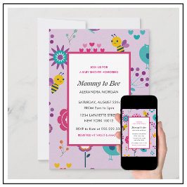 Einladungen für Bienendusche Mommy zu Bläserin