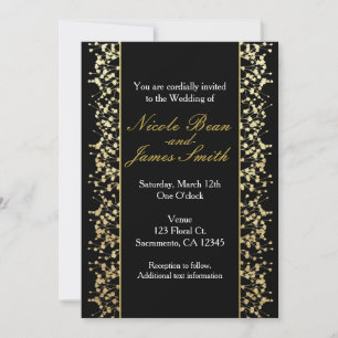 Einladungen für Black & Gold Babys