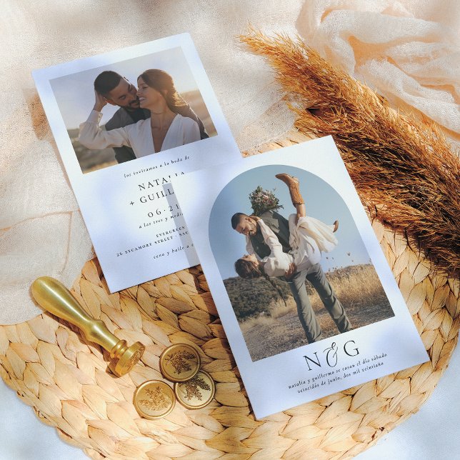 Einladungen für Boda Elegantes und Modernes 2 Foto (Von Creator hochgeladen)