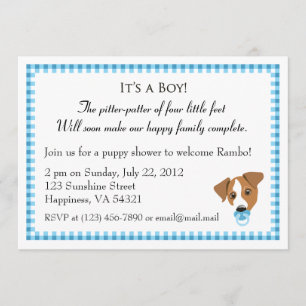 Einladungen für Boy Puppy-Shower