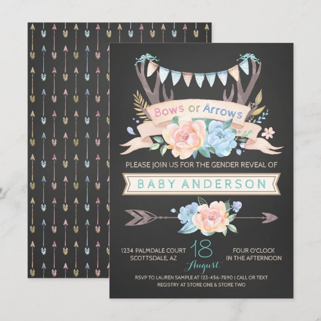 Einladungen für das Geschlecht der Stammesantler (Vorne/Hinten)