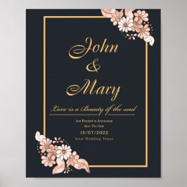 Einladungen für den Abschluss simpel und Mod Poster