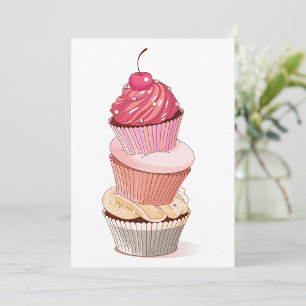Einladungen für den Cupcake Stack