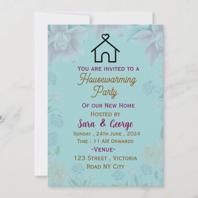 Einladungen für den Haushalt (Vorderseite)