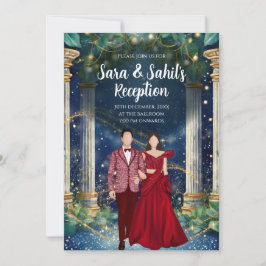 Einladungen für den indischen Empfang Sangeet