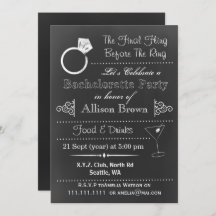 Einladungen für den Junggeselinnen-Abschied von Ch