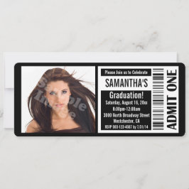 Einladungen für die Black Foto Graduation Party