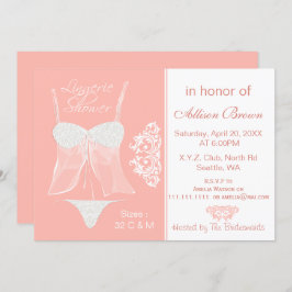 Einladungen für die Dusche von Lingerie Junggeseli