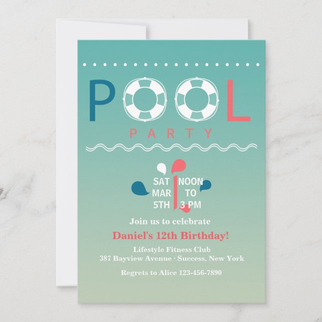 Einladungen für doppelte Lebensdauer (Vorderseite)