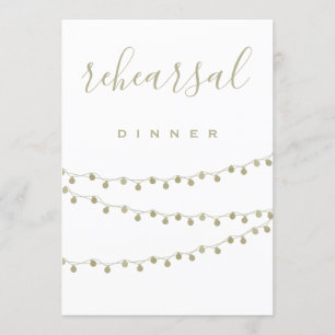 Einladungen für ein Abendessen in der Probe