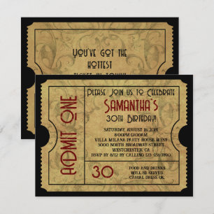 Einladungen für ein Vintages Gold-Ticket