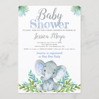 Einladungen für Elephant Baby Shower