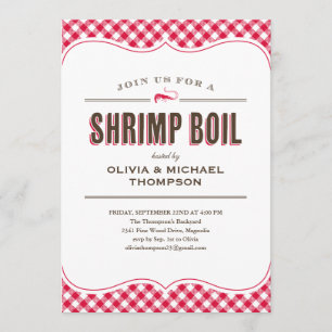 Einladungen für Garnelen