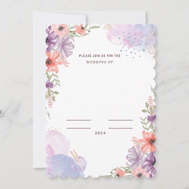 Einladungen für Hochzeiten (Vorderseite)