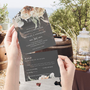 Einladungen für Hochzeiten mit UAWG BOHO Pampas