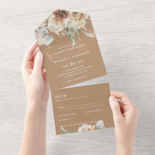 Einladungen für Hochzeiten mit UAWG BOHO Pampas