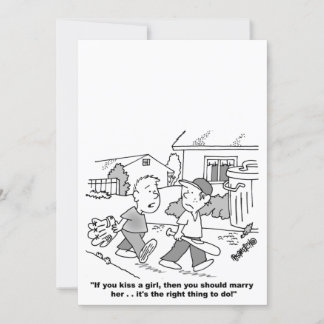 Einladungen für Hochzeiten personalisierter Cartoo