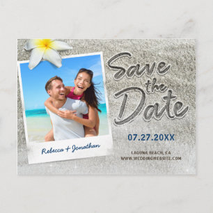 Einladungen für Hochzeiten Save the Date am Strand