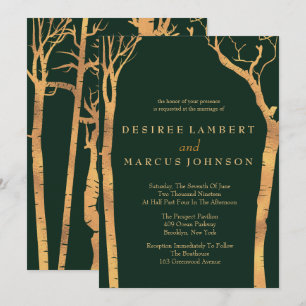 Einladungen für Hochzeiten von Goldbräumen