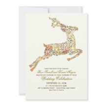 Einladungen für Hochzeiten von Hirschen Fall Woodl