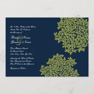 Einladungen für Hochzeiten von Navy und Limonem Fl