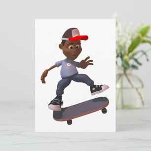 Einladungen für Jugendliche auf dem Skateboard Ska