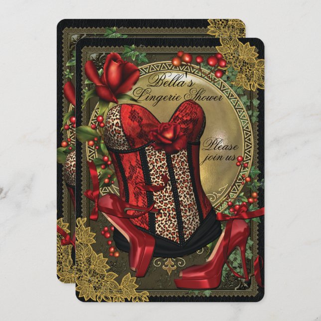 Einladungen für Junggeselinnen-Abschied und Finger (Vorne/Hinten)