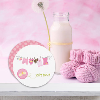 Einladungen für Kleidersäulen {Pink}