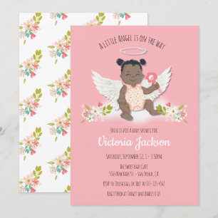 Einladungen für kleine Engel-Babydusche