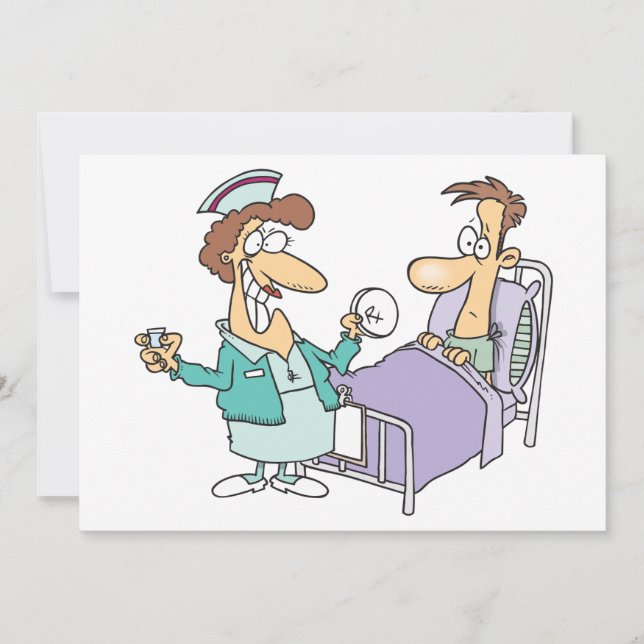 Einladungen für Krankenschwester und Patient (Vorderseite)